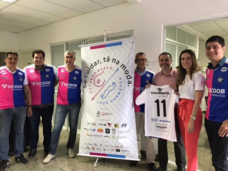 Estrela do Norte FC lança terceiro uniforme em alusão ao Outubro Rosa e Novembro Azul