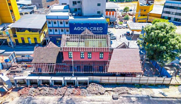 Obras de restauro do Museu Ferroviário avançam em Cachoeiro