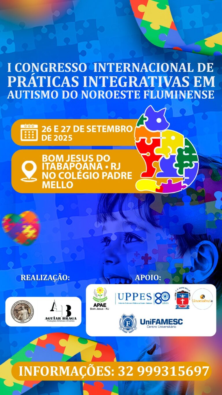 Bom Jesus de Itabapoana recebe 1º Congresso Internacional de Práticas Integrativas em Autismo