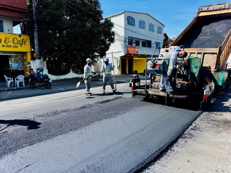 Piúma inicia Programa Renova Centro com obras de pavimentação e revitalização urbana